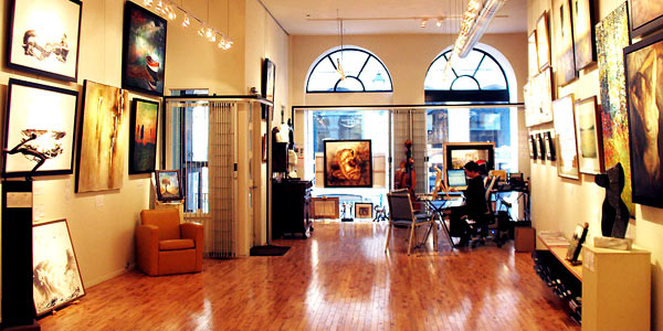 Interior View of Galerie Lamoureux Ritzenhoff VIEUX MONTRAL